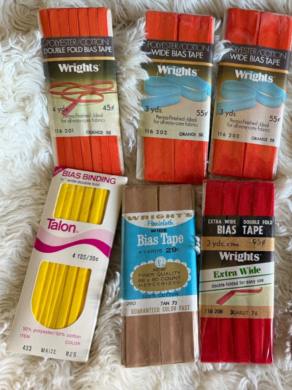 Vintage Bias Tape Lot of 10